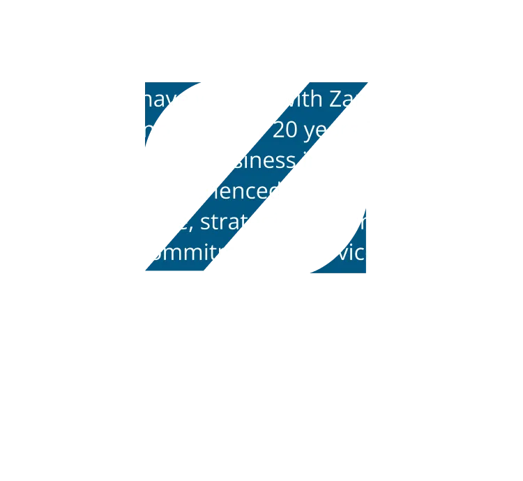 Zander mark with 'Top-rated National Insurance Broker' text overlay and Google, Facebook, yelp and BBB Ratings