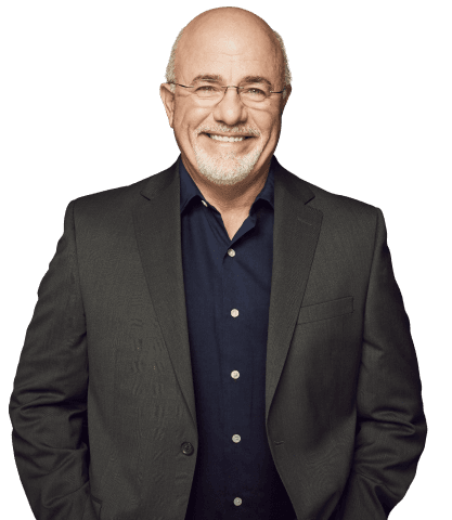 Dave Ramsey wearing a black suit recommends Zander Insurance